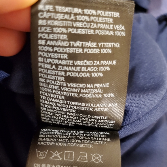 Navy lined short romper - Picture 8 of 8